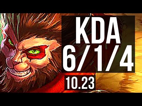 WUKONG vs JAYCE (TOP) | Rank 4 Wukong, 6/1/4, 300+ games, Rank 16 | NA Challenger | v10.23