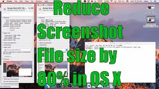 Tutorial: How to permanently reduce screenshot file size on Mac OS X computers in 60 seconds