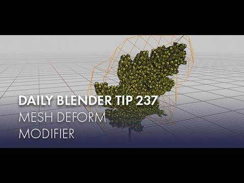 Daily Blender Tip 237 - Mesh Deform modifier (Blender 2.7 & 2.8)