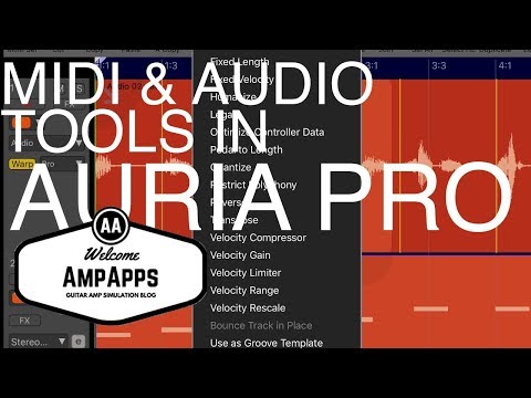 AmpApps|AuriaPro a Look at MIDI and Audio Editing Features