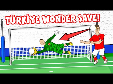 TÜRKİYE WONDER SAVE😲 Günok stops Austria in Euro 2024 (Goals Highlights Reaction)