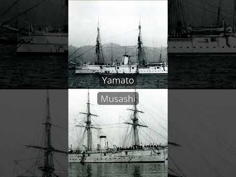 The less famous Yamato and Musashi #history #battleship #wwii