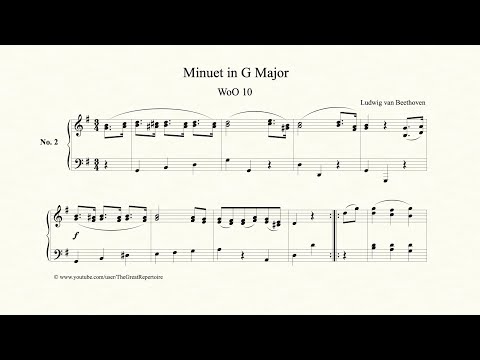 Beethoven, Minuet in G major, WoO 10, No. 2