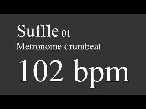 102 bpm suffle drumbeat metronome 01