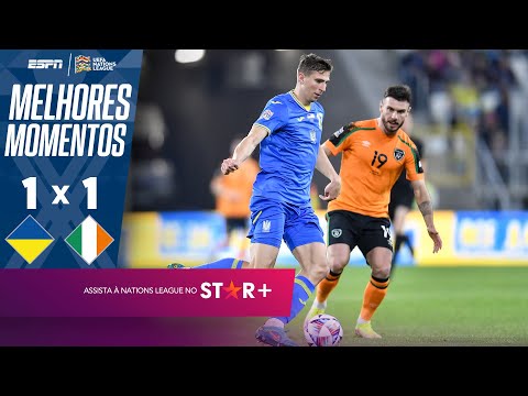 ZAGUEIRO FEZ GOLAÇO À LA MESSI! Ucrânia 1 x 1 Irlanda na Nations League | Melhores Momentos
