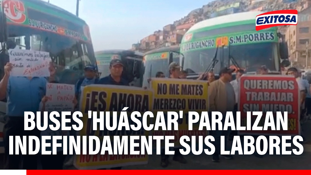 🔴🔵 "No podemos esperar una víctima": Empresa de transporte 'Huáscar' paraliza de forma indefinida