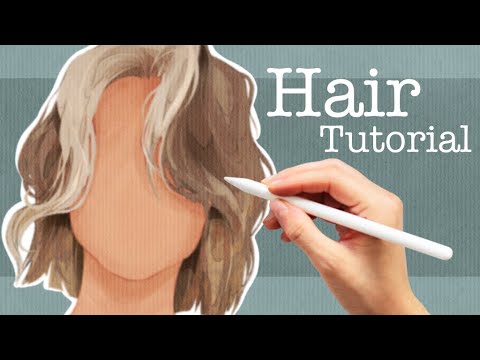 How I draw and color the hair using Procreate...