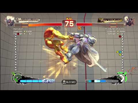 SSF4AE XBL - merukon (ON) vs. Th3 BUNn3h k1nG (SE)