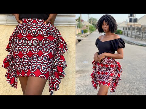 HOW TO MAKE A PENCIL SKIRT WITH SIDE RUFFLES | Easy...