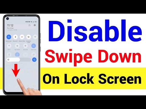 How To Turn Off Swipe Down On Lock Screen Android Phone, How To Lock Notification Bar On Lock Screen