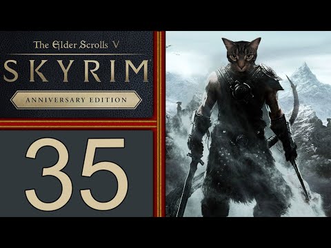 The Elder Scrolls V: Skyrim Anniversary Edition playthrough pt35 - 1st Dragon Priest Fight! EPIC!