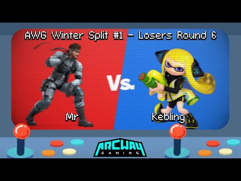 AWG Winter Split #1 Losers Round 6 - Mr (Snake) vs. Kebling (Inkling) Smash Ultimate - SSBU