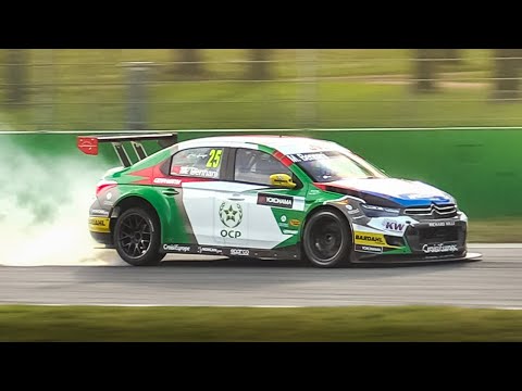 380hp Citroën C-Elysée TC1 WTCC Car: Race Start Tests & Sounds in action at Monza Circuit!