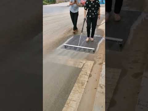 Most Satisfying Modern Technology Street Sweeper Machine, Fastest Road Constructionlean Equipment