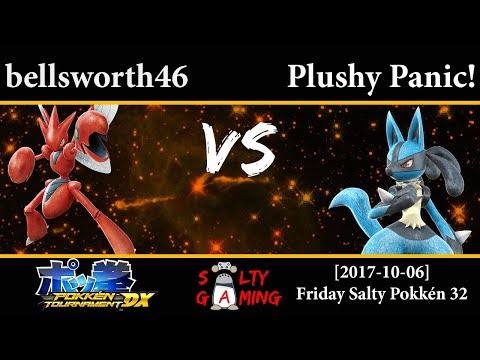 [2017-10-06] Pokkén - bellsworth46 (Scizor, Lucario) vs Plushy Panic! (Lucario)