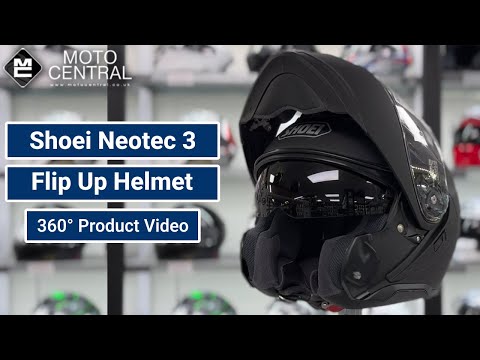 Shoei Neotec 3 Matt Black Flip Up / Modular Helmet | 360 Helmet View | Moto Central UK