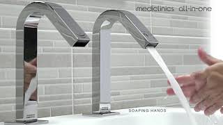 Mediclinics pultba rejtett kézszárító, szappanadagoló és csap szett