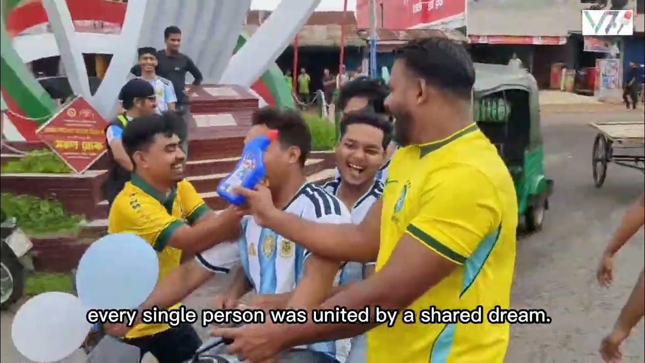 Argentina Fans Stage Colourful Rally as Football Fever Grips Rangamati