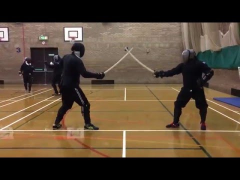 Military Sabre sparring Nick vs Rui