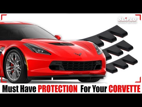 SLIPLO Chevy Corvette Skid Plate Installation for Bumper Protection