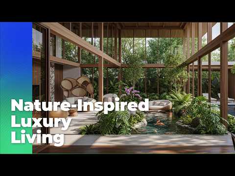 Tropical House Design with Indoor Garden Oasis | Stunning Nature-Inspired Luxury Living Ideas 🌴🏡✨