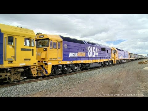 Pacific National Grain Train 7737V at Gheringhap - PoathTV