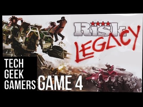 Tech Geek Gamers Play Risk Legacy - Game 4 (Spoilers)