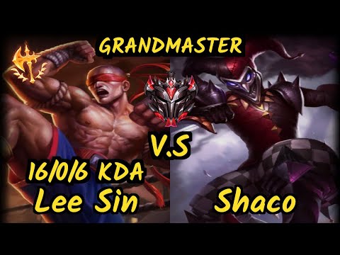 RED Revolta (LEE SIN) vs SHACO - 16/0/6 KDA JUNGLE GAMEPLAY - BR Ranked GRANDMASTER