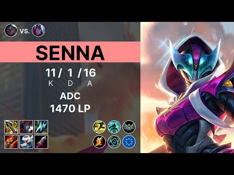 Senna Adc vs Varus - 1470 LP Challenger - EUW 15.11