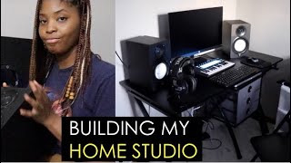 BUILDING MY HOME STUDIO VLOG | DIY HOME RECORDING STUDIO SET UP