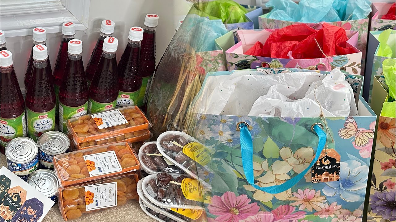 RAMADAN Gift Bags For Friends & Neighbors | Ramadan Gift Ideas | How To Wrap Ramadan Gift Bags🌙✨