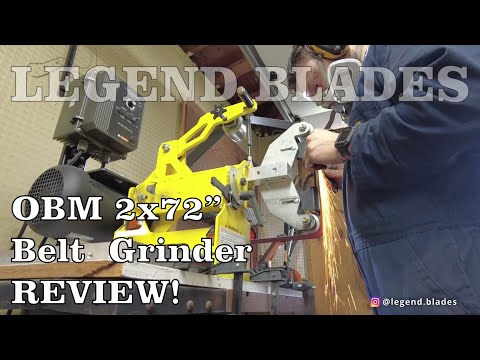 This Thing is a BEAST!! OBM 2x72" Belt Grinder - Unboxing and Review!