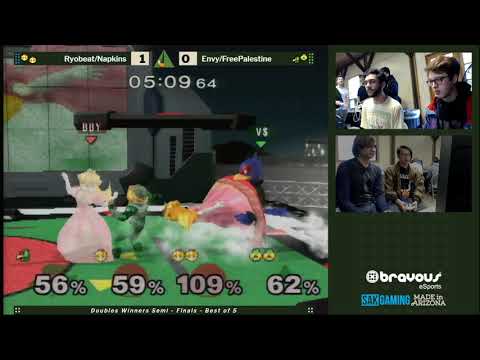 Smash Camp 2019 Doubles Winners Semi-Finals - Napkins/Ryobeat (Red) vs envy/FreePalestine (Green)