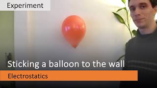 Sticking a balloon to the wall