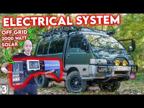 The CLEANEST Camper Van Electrical System - JDM Adventure Van Build (Pt. 3)