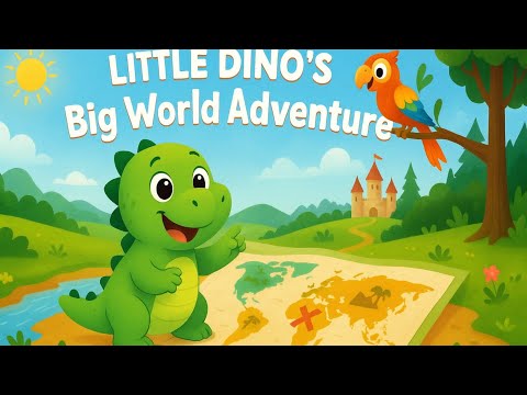 Little Dino's Big Adventure | Travel around seven continents | Dinosaur for kids