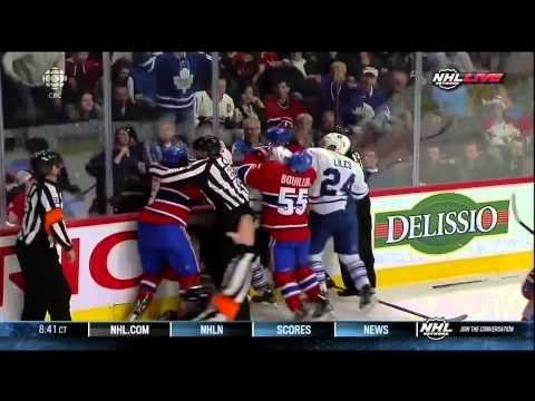 Scrum 3rd period Feb 9 2013 Toronto Maple Leafs vs Montreal Canadiens NHL Hockey
