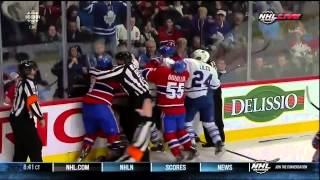 preview picture of video 'Scrum 3rd period Feb 9 2013 Toronto Maple Leafs vs Montreal Canadiens NHL Hockey'