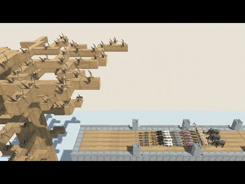 Flying PTERANODON Big Army vs Faction Army from ALL UNITS Animal Revolt Battle Simulator