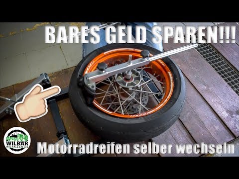 GÜNSTIG MOTORRADREIFEN SELBER WECHSELN!