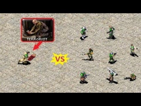 testing what infantry survives terrorist explosion - Red Alert 2