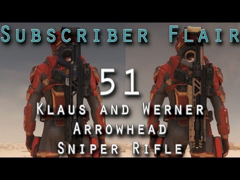 51 Klaus and Werner Arrowhead Sniper Rifle (Star Citizen Subscriber Flair)