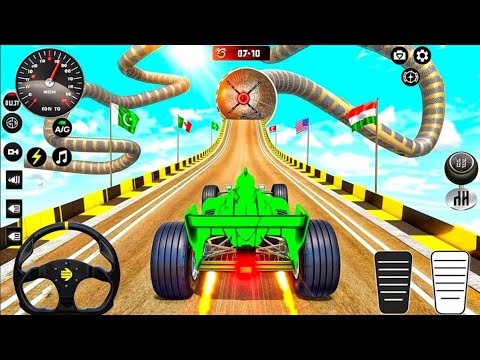Formula Car Racing Stunt Simulator 2024 #6 - Impossible Mega Ramp Car 3D - Android GamePlay