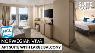 Norwegian Viva | Aft-Facing Suite with Large Balcony Walkthrough Tour & Review 4K | NCL VIVA