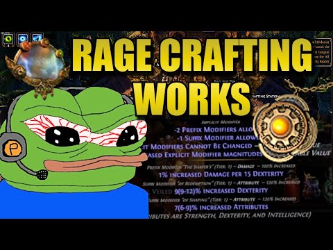 TILT CRAFTING A MIRROR TIER DEX STACKING SIMPLEX AMULET IN LEGACY OF PHRECIA ( Path Of Exile 1 )