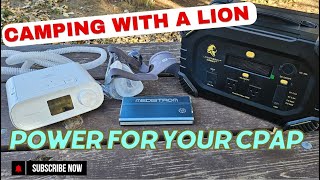 Camping With a Lion | How I Power My CPAP with the Lion Summit Battery