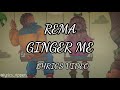 Rema Ginger Me Lyrics Video