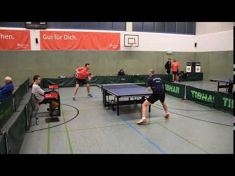 Martin Biolek ( TTG Netphen ) - Philipp Gärtner ( 1.FC Köln 3 ) am 30.11.2019: 11:8, 12:10 und 12.10