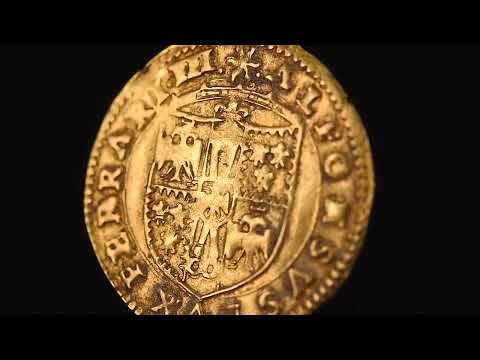 Moneda, Estados italianos, Alphonse d'Este, Scudo d'Oro, 1505-1534, Ferrara