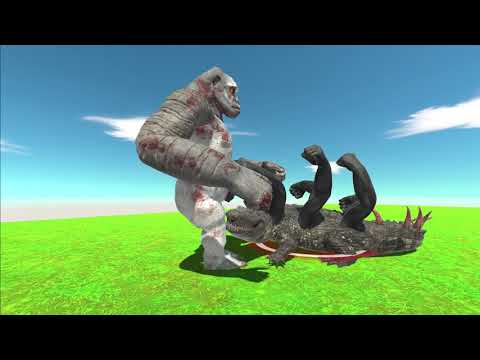 Trex Vs Purussaurus War // Animal Revolt Battle Simulator (Tiny Dinosaur)